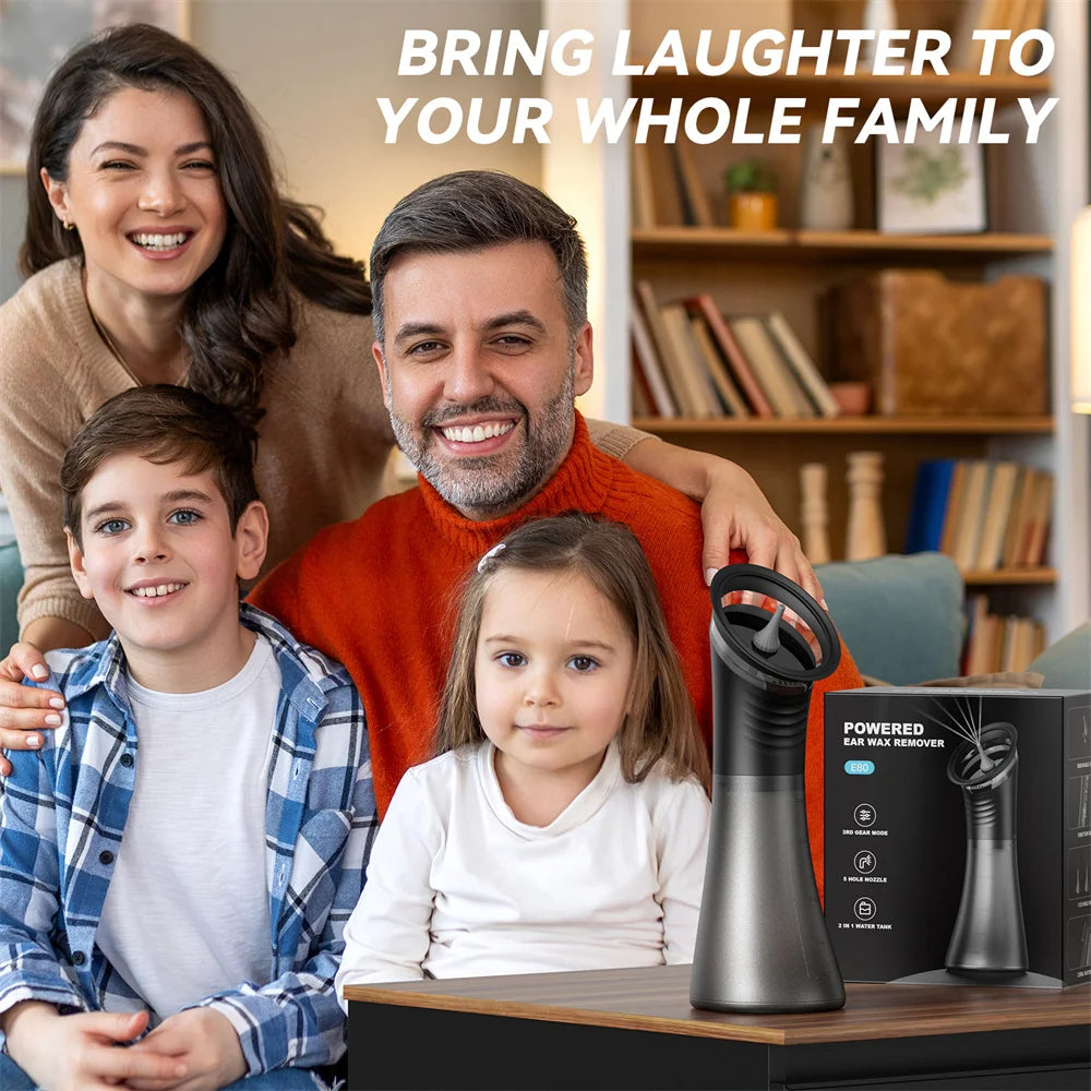 EarClean - Earwax Removal Device with Reservoir and Temperature Sensor