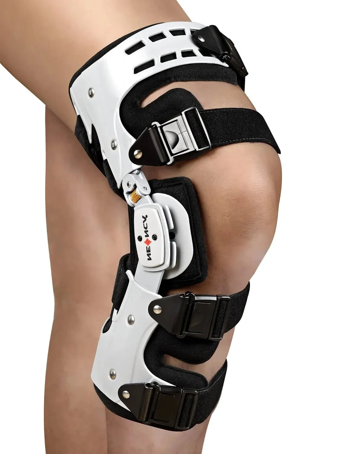 Adjustable Orthopedic Knee Brace Stabilizer for Knee Pain - Post-Surgical Support in Aluminum and Breathable Fabric