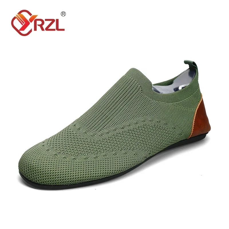 Men's Summer Breathable Mesh Moccasins - Comfortable Casual Slip-On Shoes