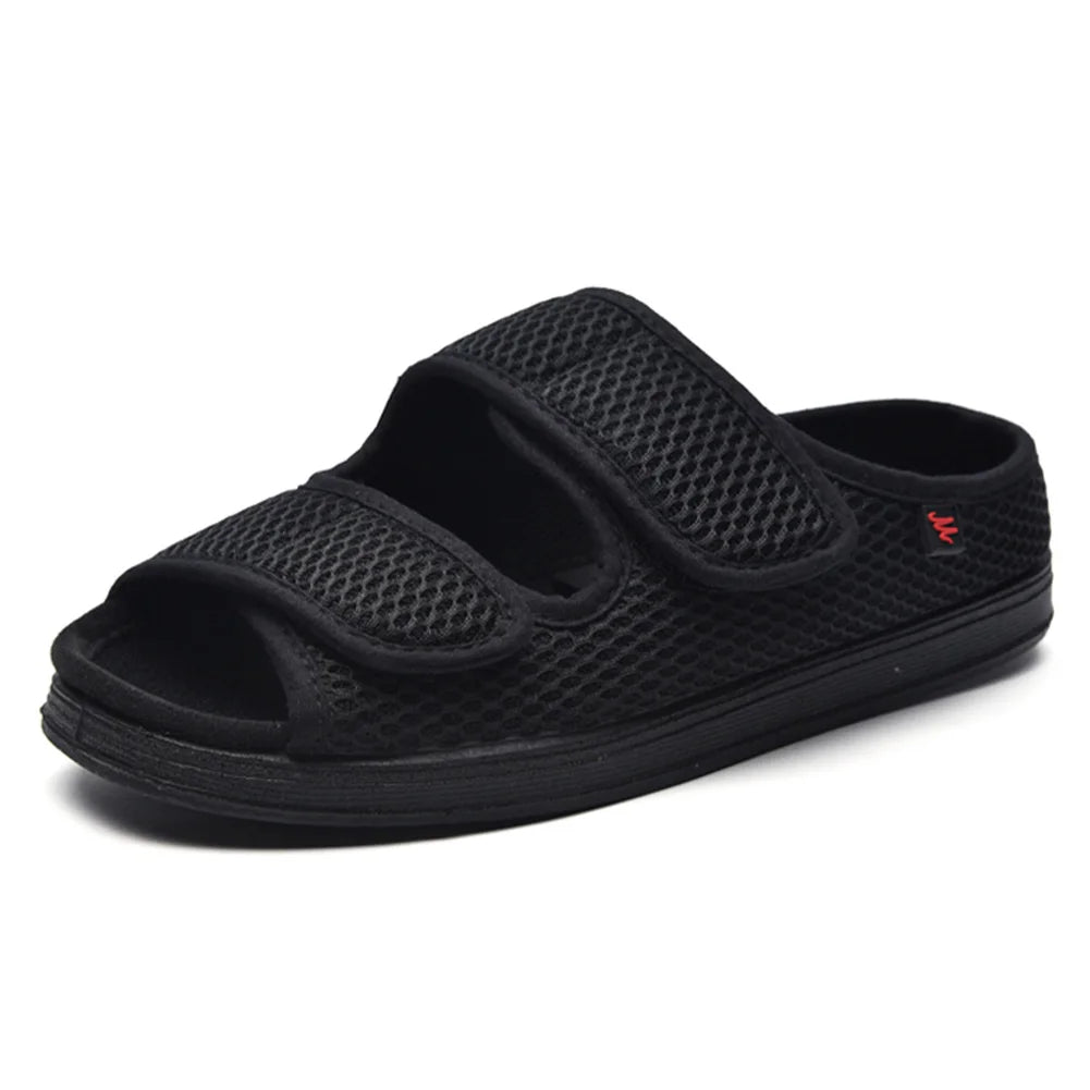 Adjustable Slippers for Diabetics Unisex - Comfort Shoes for Swollen Feet