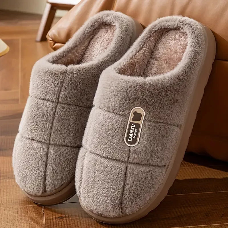 Warm House Slippers with Thick Sole
