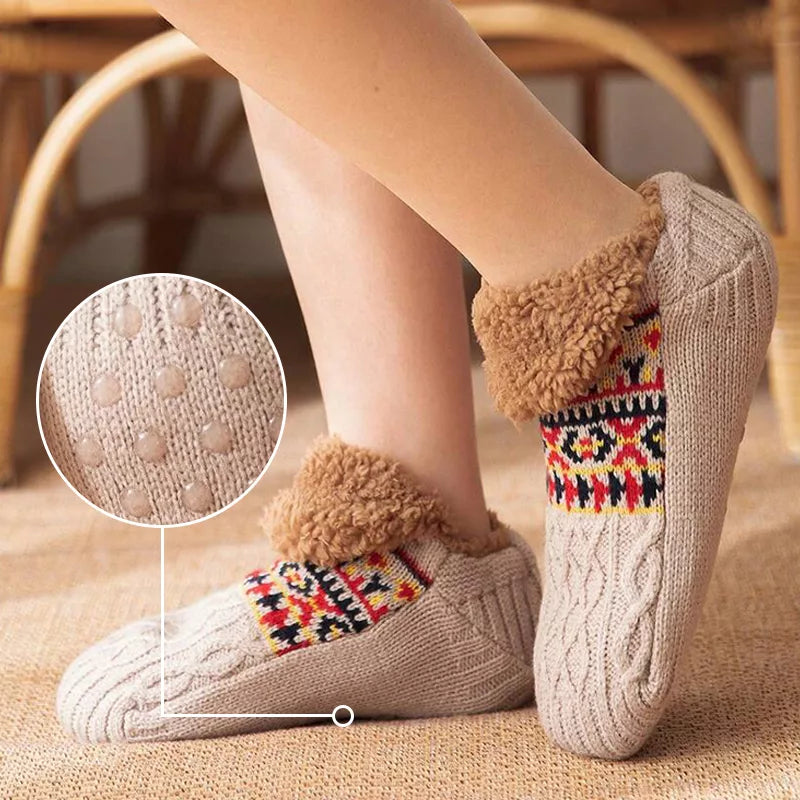 Thermal Slipper Socks in Fleece