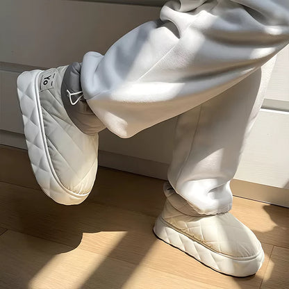 Waterproof Ankle Snow Boots Slip-On Shoes