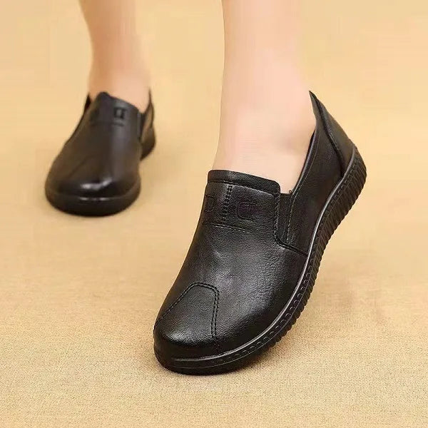 Wide Slip-Resistant Loafers Casual Shoes for Women