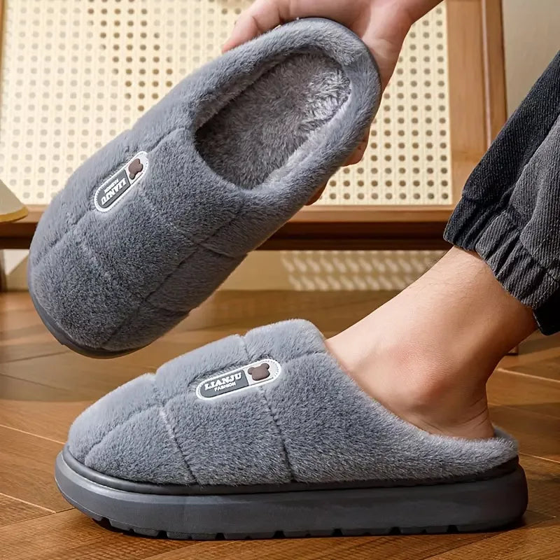 Warm House Slippers with Thick Sole