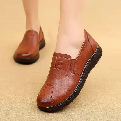 Wide Slip-Resistant Loafers Casual Shoes for Women