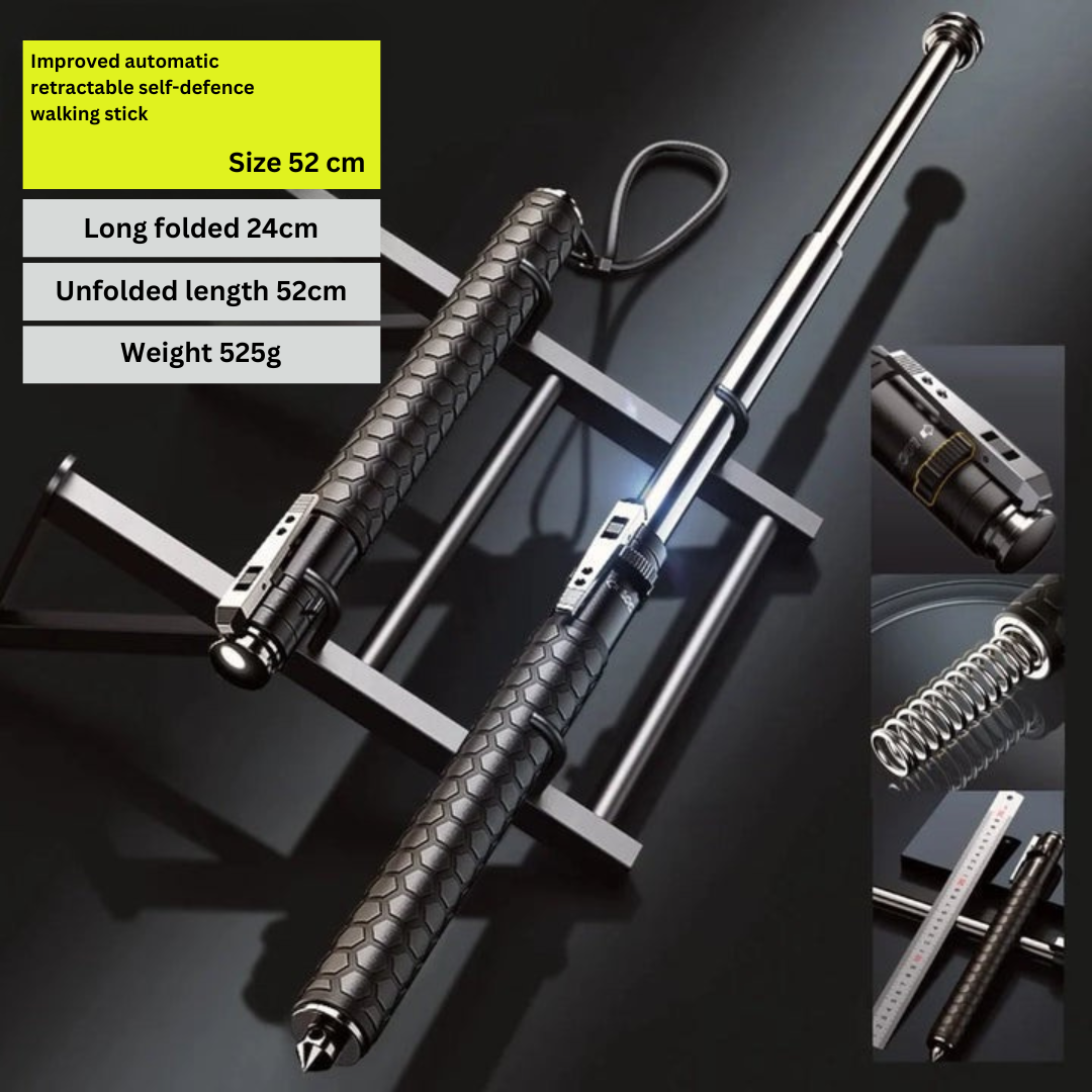 Bastone da Trekking Automatico con Impugnatura Antiscivolo Ð Stabilità e Sicurezza per Ogni Avventura 4