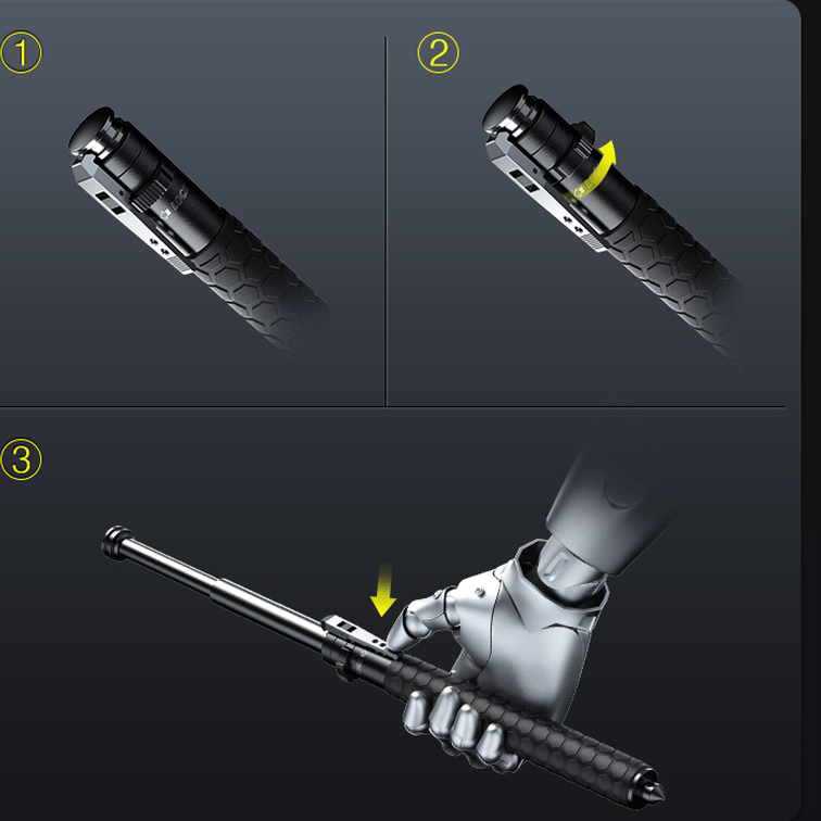 Bastone da Trekking Automatico con Impugnatura Antiscivolo Ð Stabilità e Sicurezza per Ogni Avventura 7