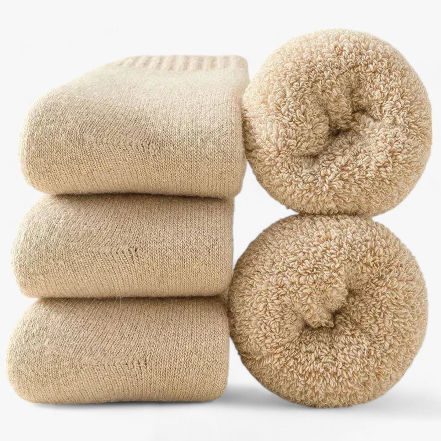 Calze Termiche Donna | Calzini in Lana con Passante in Pile Rinforzato Ð Comfort e Calore per Inverno 4