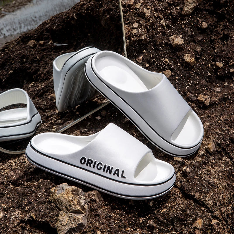 Ciabatte Antiscivolo da Donna e Uomo con Suola Spessa in EVA – Pantofole Comode per Bagno e Spiaggia 2