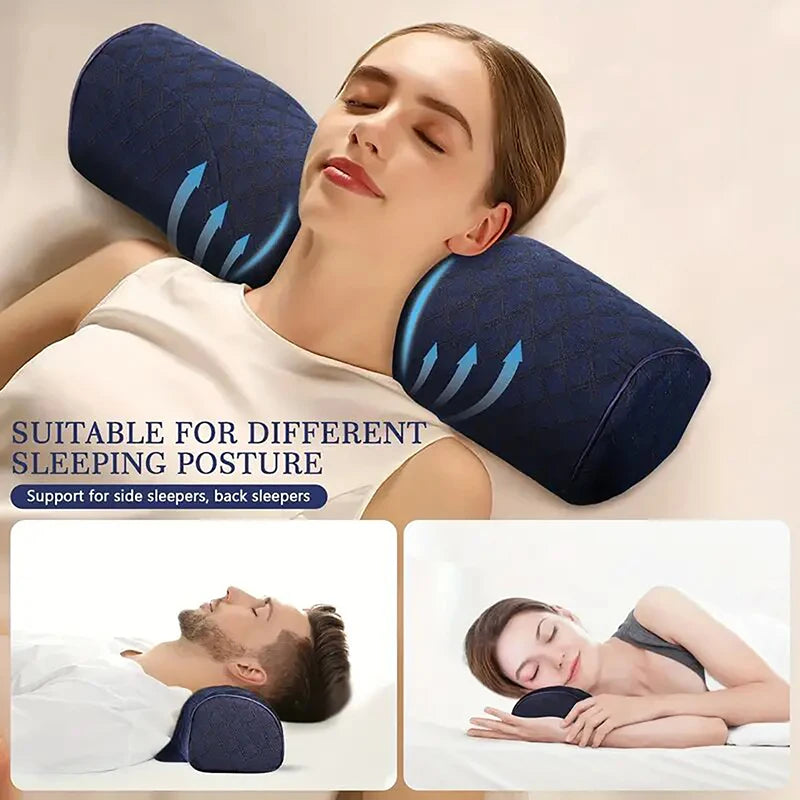 Orthopedic Massaging Cervical Pillow - Ergonomic Support and High Comfort