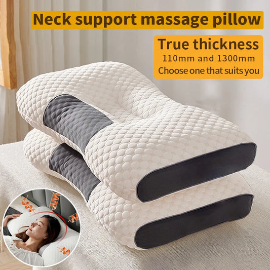 Ergonomic Orthopedic Cervical Pillow in Soy Fiber for Comfortable Sleep