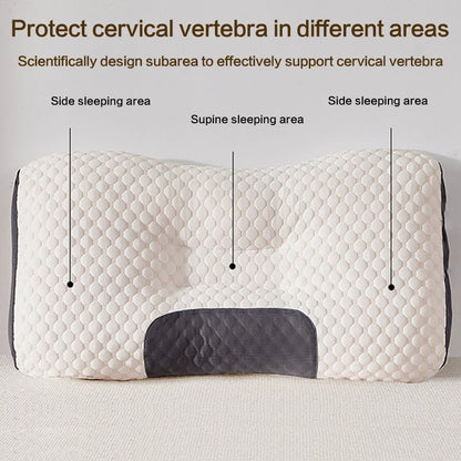 Ergonomic Orthopedic Cervical Pillow in Soy Fiber for Comfortable Sleep