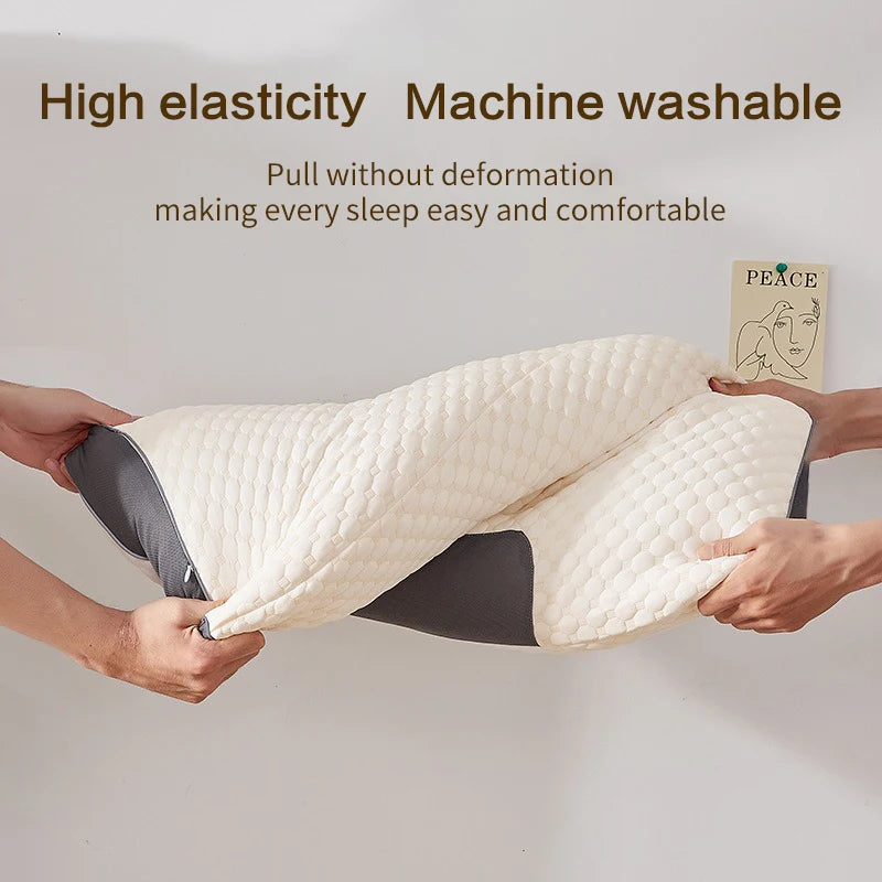 Ergonomic Orthopedic Cervical Pillow in Soy Fiber for Comfortable Sleep