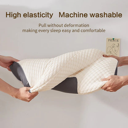 Ergonomic Orthopedic Cervical Pillow in Soy Fiber for Comfortable Sleep