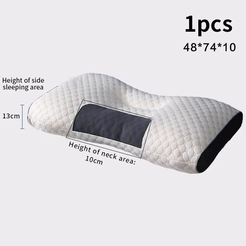 Ergonomic Orthopedic Cervical Pillow in Soy Fiber for Comfortable Sleep