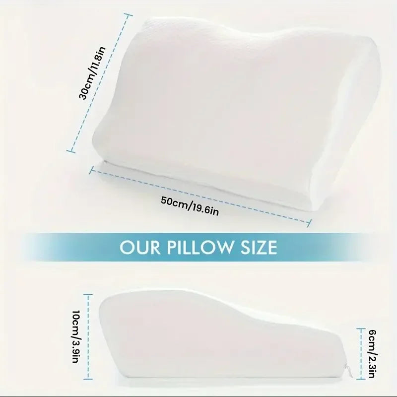Ergonomic Orthopedic Memory Foam Pillow for Cervical - Ideal Neck Support and Sleep