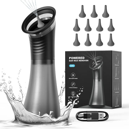 EarClean - Earwax Removal Device with Reservoir and Temperature Sensor