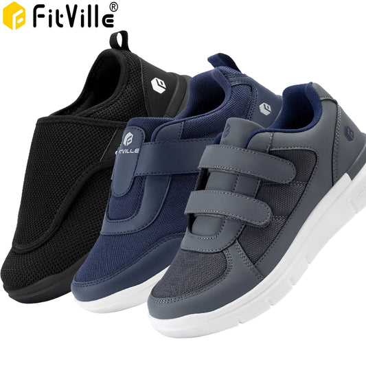 Men's Orthopedic Shoes with OrthoLite Insole and Adjustable Closure