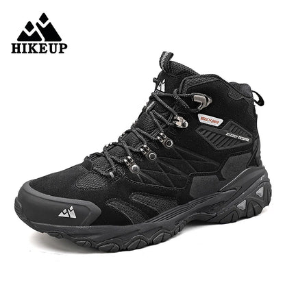 HIKEUP - Men's Winter Suede Leather Boot for Breathable Trekking