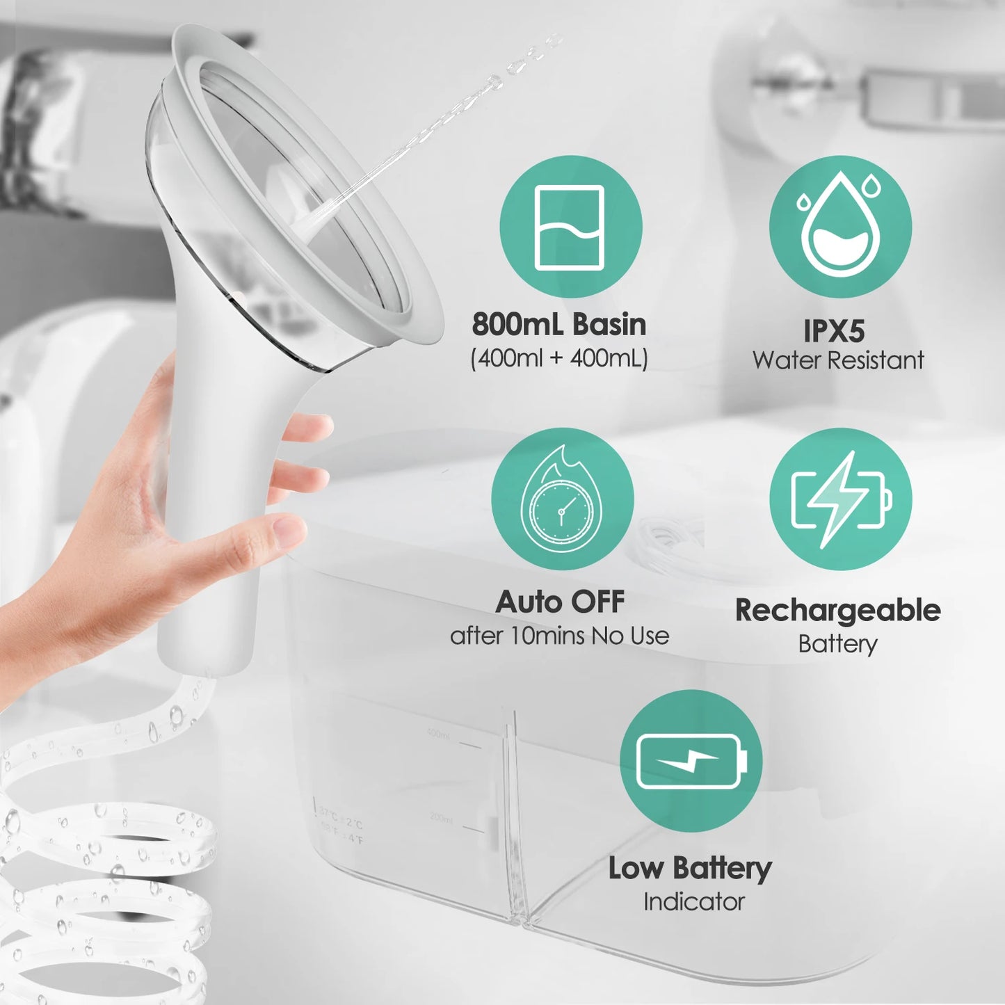 Electric Ear Cleaning Kit - Safe Earwax Removal, 400 ml, 4 Modes