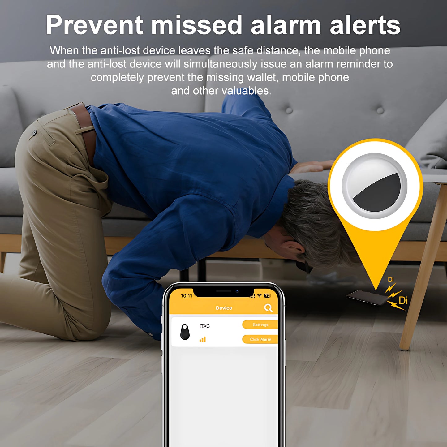 Compact Bluetooth GPS Tracker for Keys, Wallets, and Pets