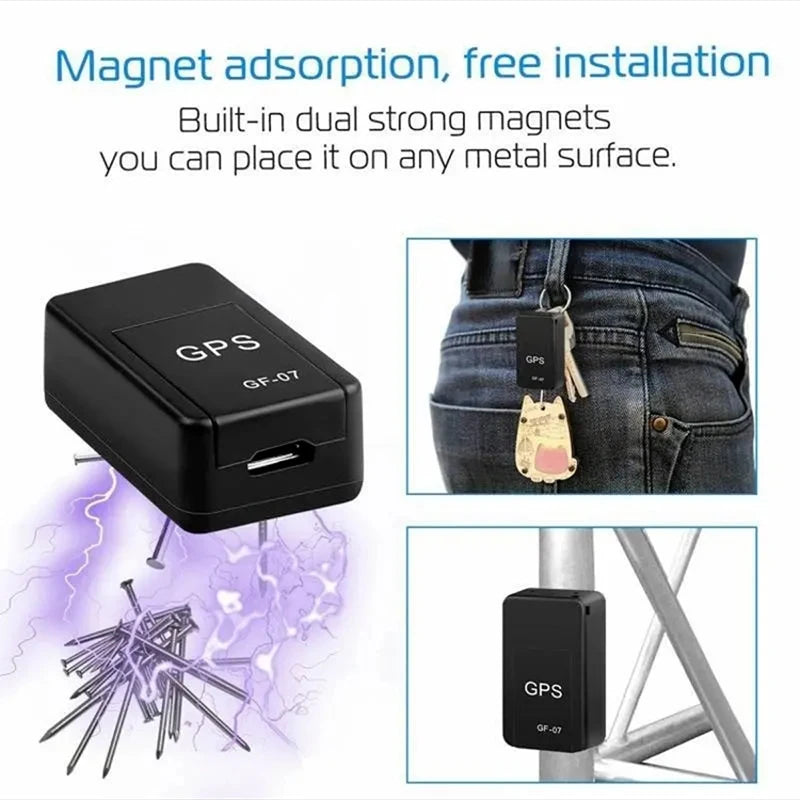 Compact Magnetic GPS Tracker for Car and Motorcycle - Real-Time Monitoring