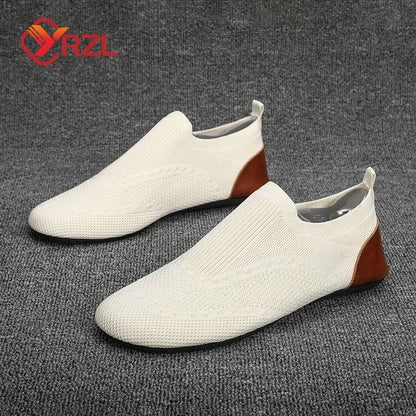 Men's Summer Breathable Mesh Moccasins - Comfortable Casual Slip-On Shoes