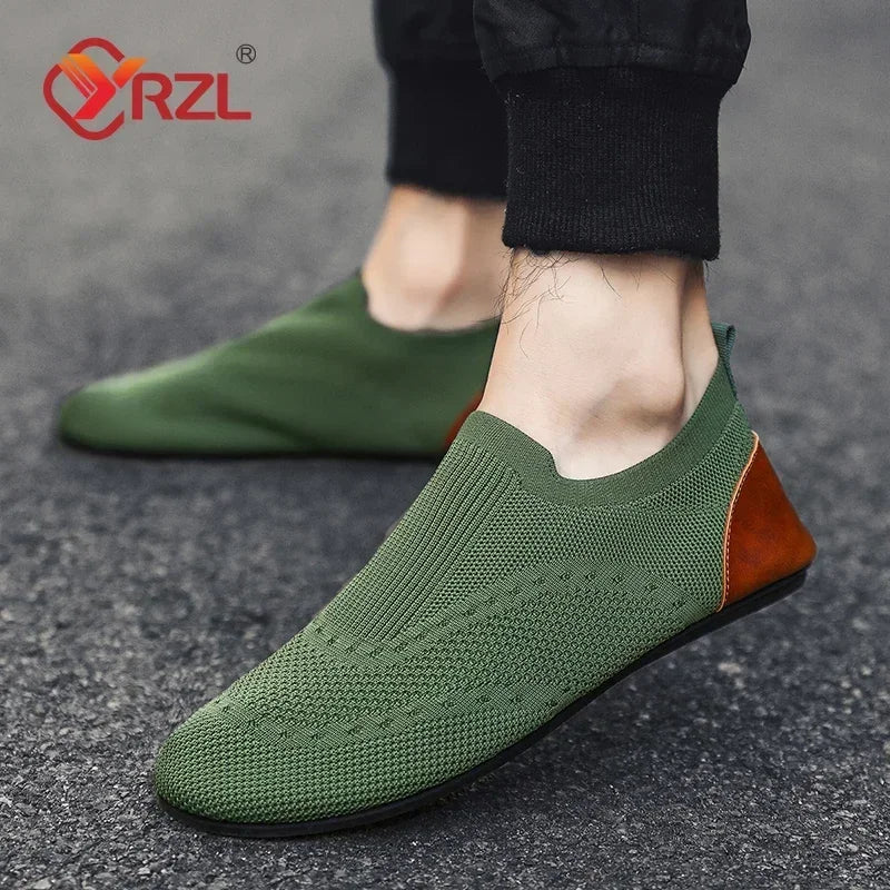 Men's Summer Breathable Mesh Moccasins - Comfortable Casual Slip-On Shoes