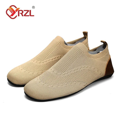 Men's Summer Breathable Mesh Moccasins - Comfortable Casual Slip-On Shoes