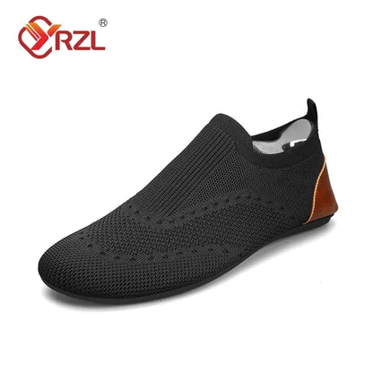 Men's Summer Breathable Mesh Moccasins - Comfortable Casual Slip-On Shoes