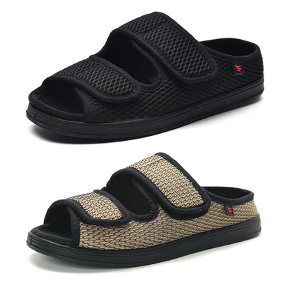 Adjustable Slippers for Diabetics Unisex - Comfort Shoes for Swollen Feet