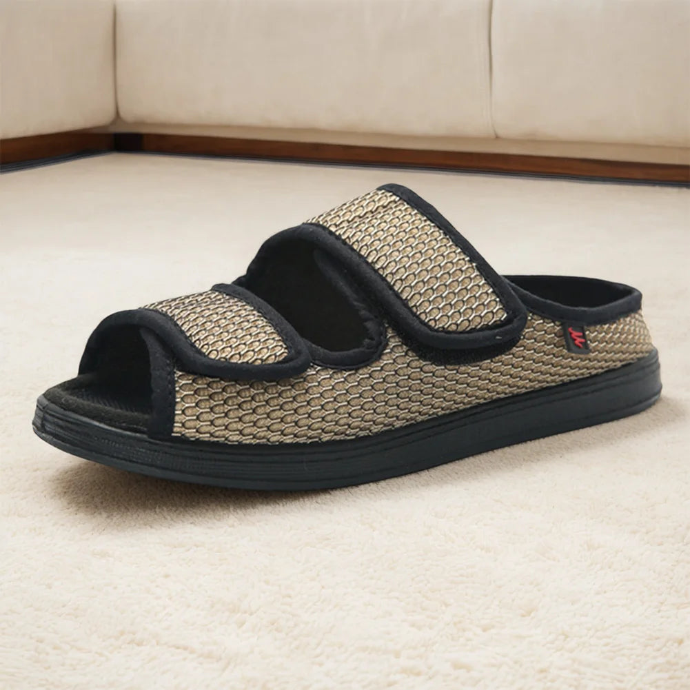 Adjustable Slippers for Diabetics Unisex - Comfort Shoes for Swollen Feet