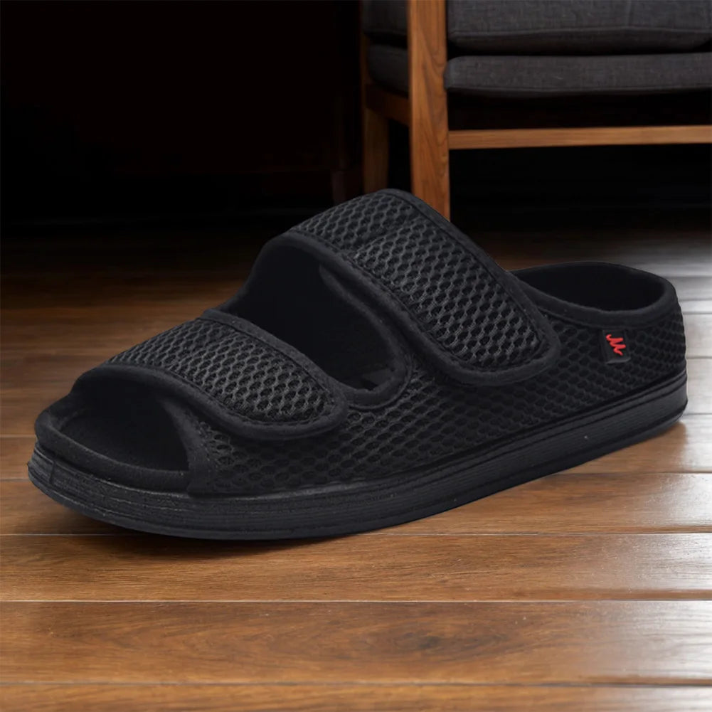 Adjustable Slippers for Diabetics Unisex - Comfort Shoes for Swollen Feet