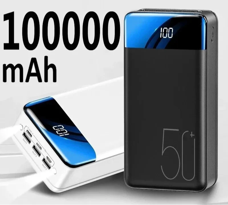 Power Bank 100.000 mAh con Ricarica Super Veloce Ð Compatto e Portatile per Viaggi 4