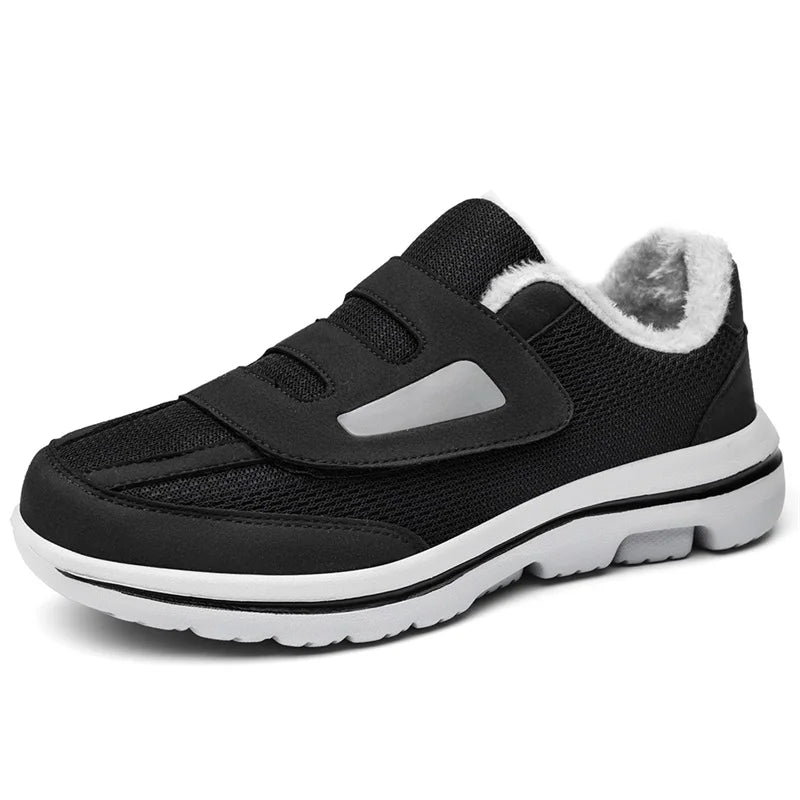 Comfortable Winter Shoes for Elderly with Wide Toe - Diabetic Footwear for Swollen Feet and Orthopedic Support