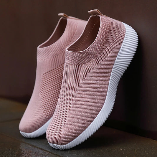 Women's Slip-On Shoes Pink - Lightweight and Comfortable Sneakers for Walking