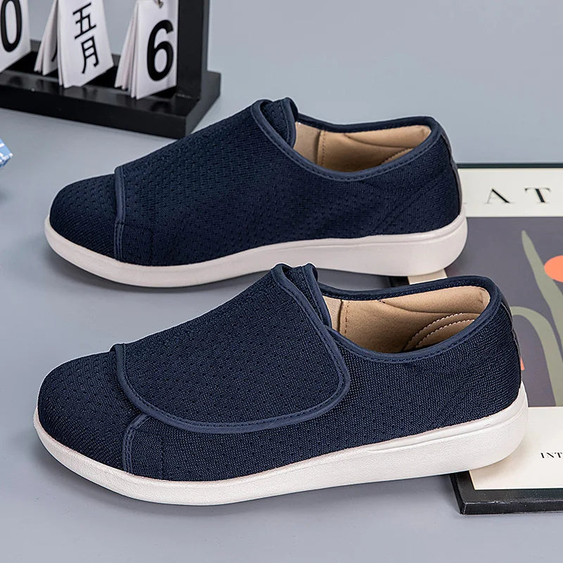 Light Orthopedic Shoes for Diabetics with Adjustable Closure and High Arch Support