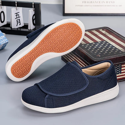 Light Orthopedic Shoes for Diabetics with Adjustable Closure and High Arch Support