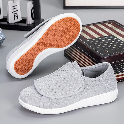 Light Orthopedic Shoes for Diabetics with Adjustable Closure and High Arch Support