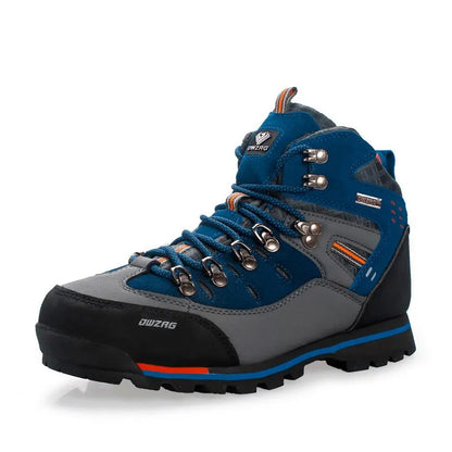 Men's Trekking Shoes - Leather Mountain Boots for Hiking and Mountaineering