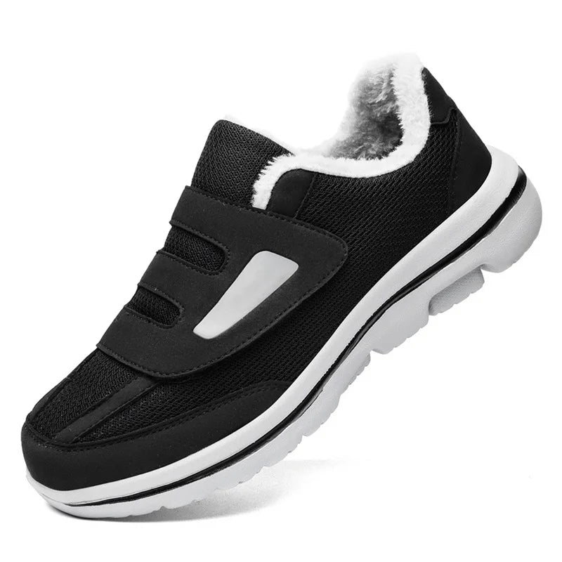 Comfortable Winter Shoes for Elderly with Wide Toe - Diabetic Footwear for Swollen Feet and Orthopedic Support