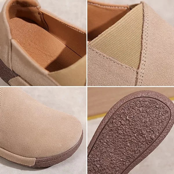 Suede Leather Platform Moccasins