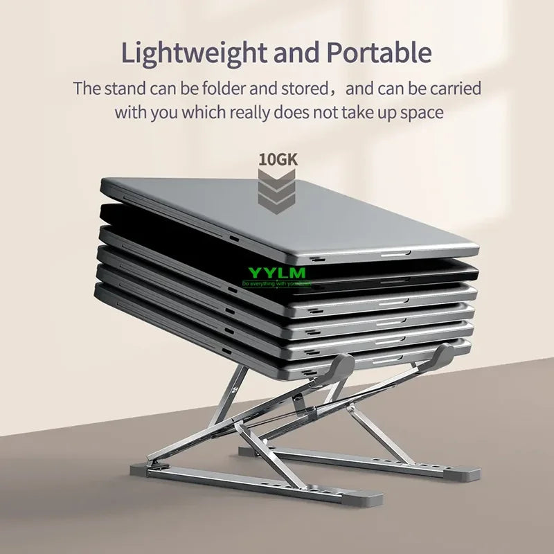 Adjustable Aluminum Laptop Stand - Ergonomic Laptop Support