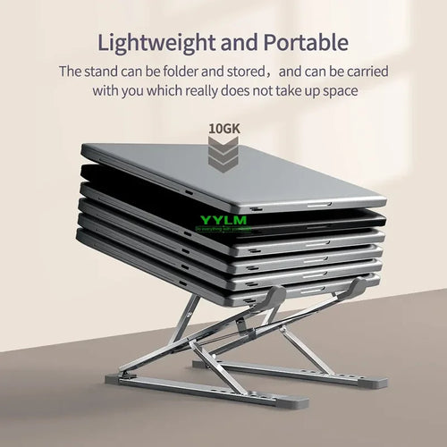 Adjustable Aluminum Laptop Stand - Ergonomic Laptop Support