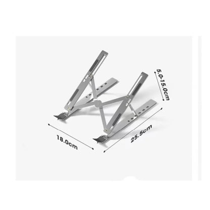 Foldable Aluminum Laptop Stand - Ergonomic and Ventilated Design