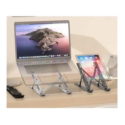 Foldable Aluminum Laptop Stand - Ergonomic and Ventilated Design