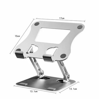 Adjustable Aluminum Alloy Tablet Stand - Foldable and Portable