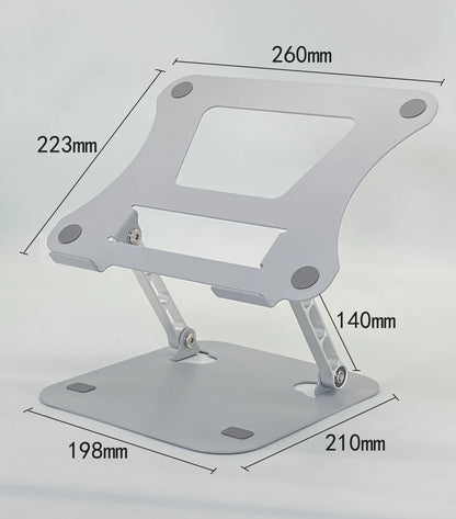 Adjustable Aluminum Alloy Tablet Stand - Foldable and Portable
