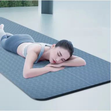 Extra Wide Foldable Non-Slip Yoga Mat for Fitness and Pilates